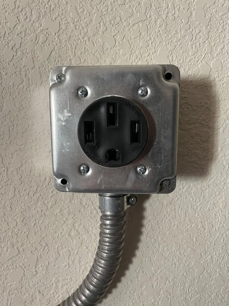 NEMA 14-50 outlet installed for Electrical Panel Upgrade in Peoria Heights